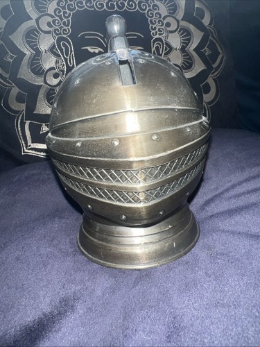 Vintage knight helmet coin - helmet,