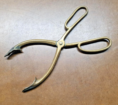 Vintage solid brass fireside - solid,