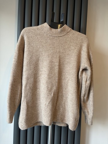 Beige taupe high neck - beige,