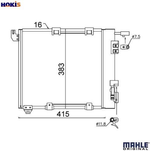 Condenser air conditioning - condenser,