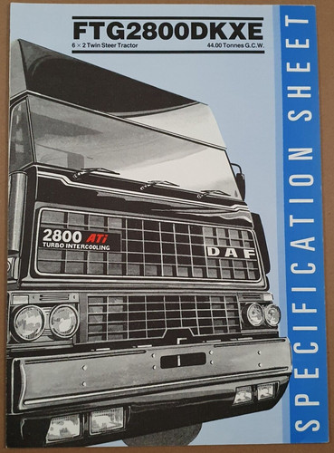 Daf ft2800dkxe specification - ft2800dkxe,