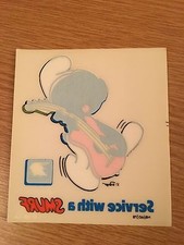 Smurf Musician Car Sticker