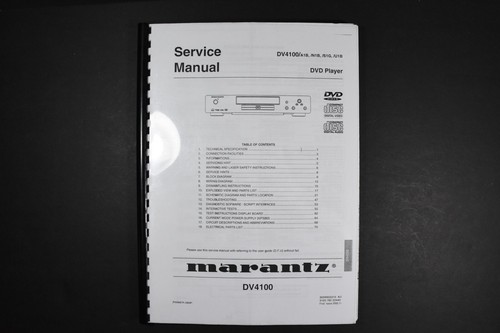 Marantz dv4100 dvd player - marantz,