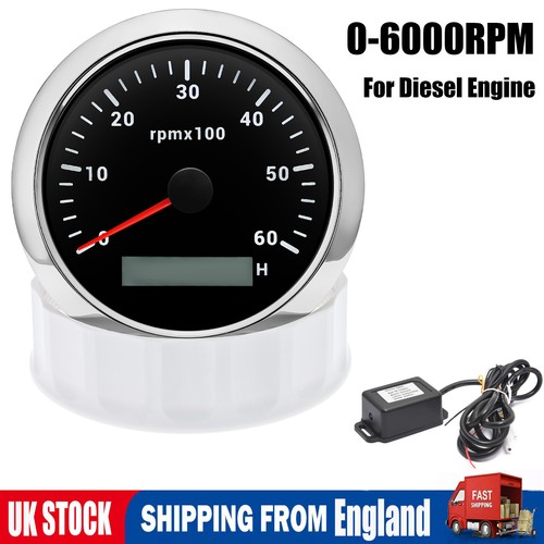 85mm tachometer 6000rpm - 85mm, 0-6000rpm