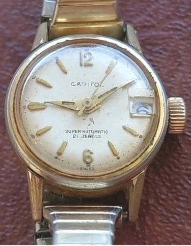 Vtg capitol watch 21 jewels - capitol,