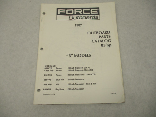 Ob4162 outboard parts catalog - outboard,