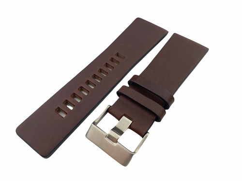 Brown genuine leather strap - leather,