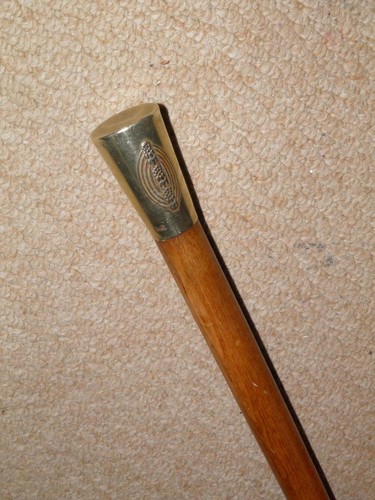 Antique oak walking stick cane - antique,