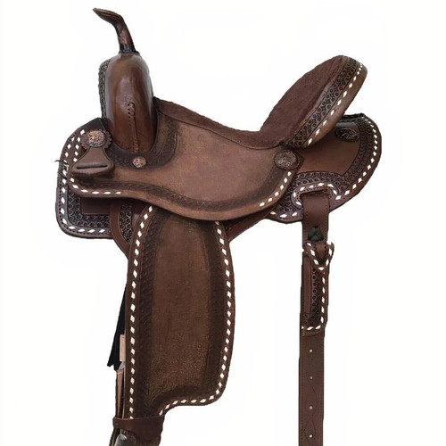 Western barrel racing horse - western,