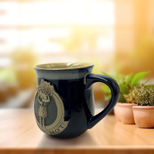 Scottish piper stoneware mug - stoneware,
