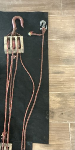 Vintage block and tackle - block,