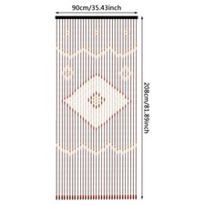 90*208cm Wooden Beaded Bamboo