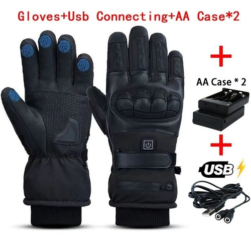 Heated motorcycle gloves - heated,