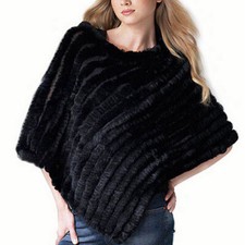 Women Real Rabbit Fur Pullover