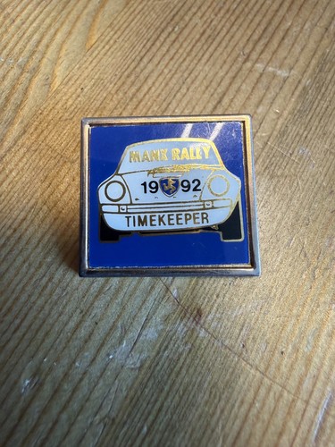 Manx rally timekeeper - manx, badge