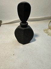 Vintage Black Glass Perfume