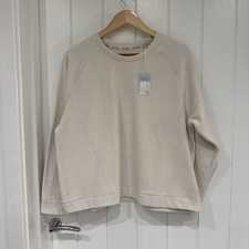 Primark BNWT Size Large Lounge Wear Fleece Style Top Beige Brand New with Tags