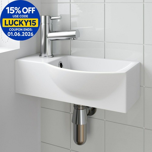 Bathroom wall hung basin - bathroom,