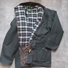 Hunter Outdoor Wax Jacket padded Made in England size mens Large Green lovely