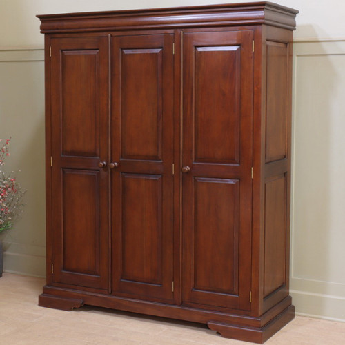Mahogany wardrobe triple - wardrobe,