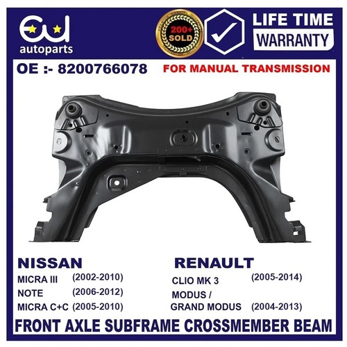 Front subframe crossmember - front,
