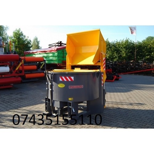 Concrete pan mixer self - mixer,