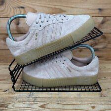 Adidas Trainers Womens UK 4.5 Sambarose Ash Pearl Pink Originals Platform Shoes