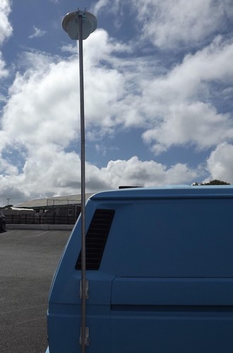 Aerial antenna mast - mast, clamp