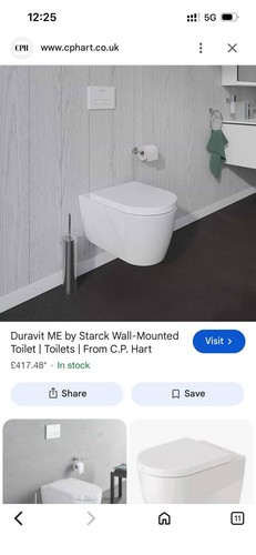 Duravit starck wall hung - by,
