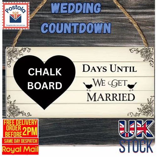 Wedding countdown chalkboard - wedding,