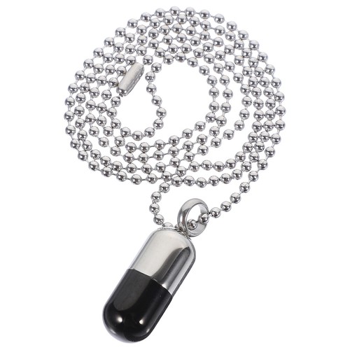 Bottle necklace pill - necklace,