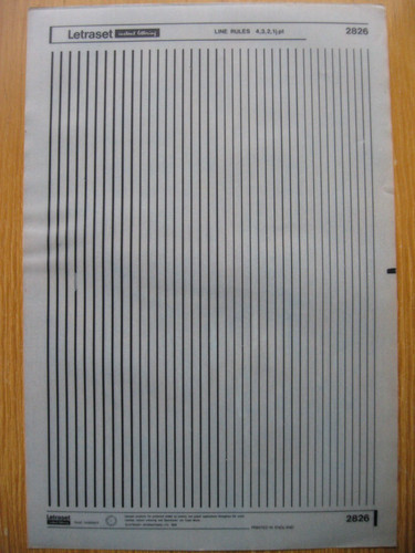 Letraset line rules 4 - 1,