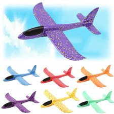 Large Strong Foam Glider Stunt Plane Kids 48cm Hand Thrown Outdoor Garden Toy