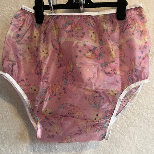 Pink print semi transparent - semi,