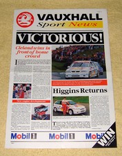 Vauxhall Sport News Issue 21, 1993, Nova GSi, Astra GSi, Cavalier BTCC