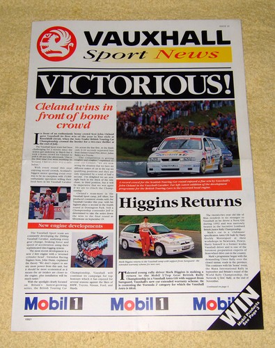 Vauxhall sport news issue - vauxhall, 21