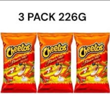 3 x Cheetos Flaming Hot Crunchy 226g (8oz) American Cheetos Usa 🇺🇸 BB 11/2025