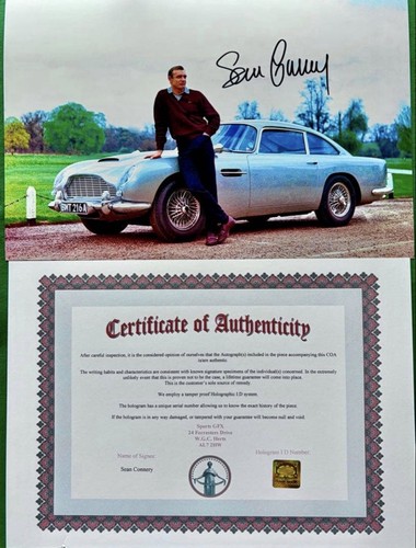 Sean connery autograph with - connery,