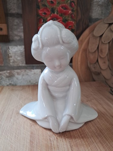 White geisha figurine made in - geisha,