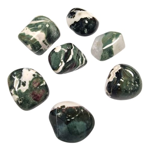 Green sardonyx tumble stone - sardonyx,