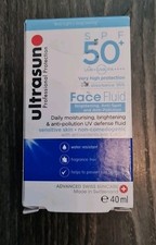 Ultrasun Face Fluid SPF50+ | moisturising anti-pollution UV defense 40ml | BOXED