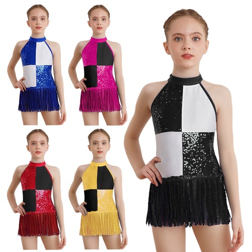 Kids girls latin dance sequins - kids,