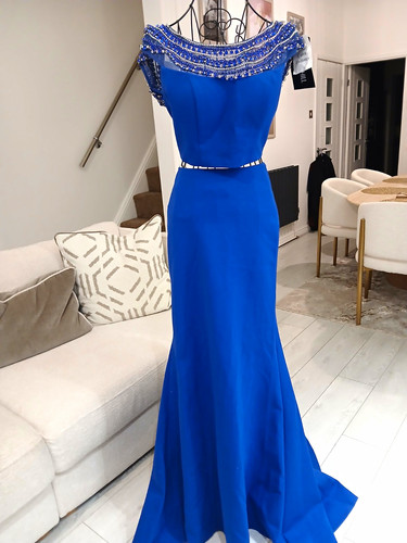 Sherri hill royal blue off - hill,