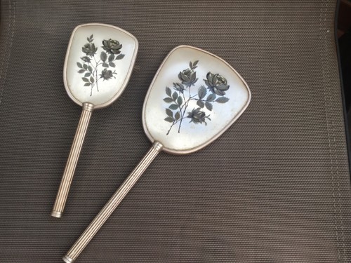 Vintage mirror brush set - vintage, mirror&
