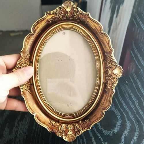 Vintage baroque oval photo - vintage,