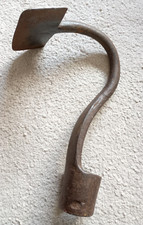 Antique 18th / 19th Century Garden Tool - Hand Made Iron / Steel DRAW HOE