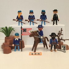 Playmobil Western Soldiers BUNDLE Union Civil War Figures Accessories Cowboys