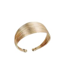 puka Elephant Hair Cuff - Gold