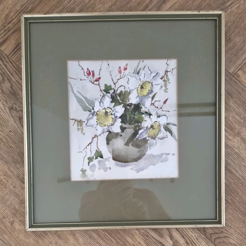 Narcissus old watercolour - narcissus,