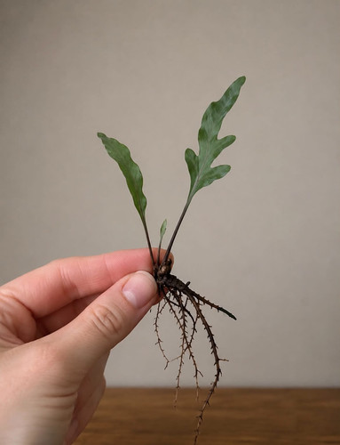 Blue star fern - star, phlebodium